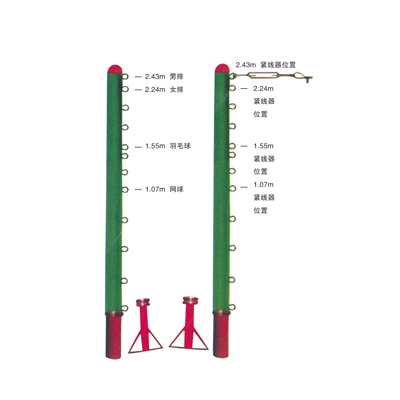 XT-B029地插式排羽網(wǎng)三用柱